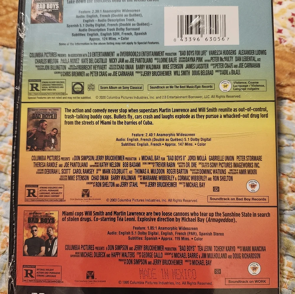 3 Bad Boys movie DVDs - Picture 2 of 2